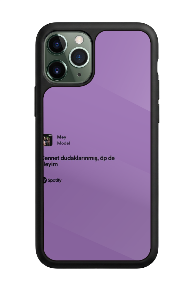 iPhone 11 Pro Uyumlu Sarki Sozleri Tasarımlı Glossy Premium Kılıf
