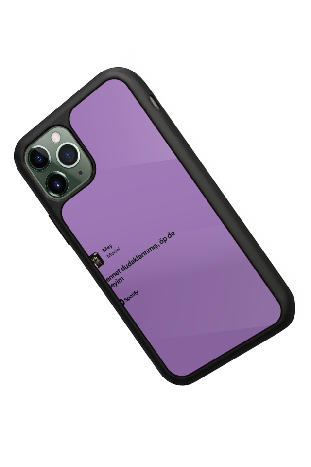 iPhone 11 Pro Uyumlu Sarki Sozleri Tasarımlı Glossy Premium Kılıf