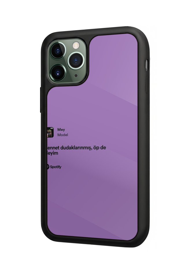 iPhone 11 Pro Uyumlu Sarki Sozleri Tasarımlı Glossy Premium Kılıf
