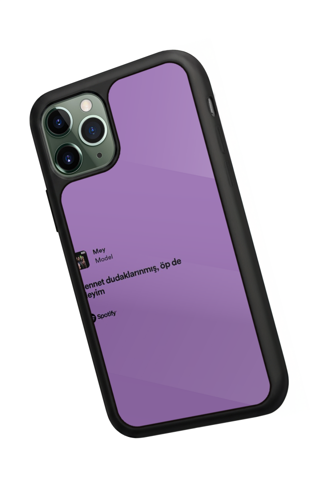 iPhone 11 Pro Uyumlu Sarki Sozleri Tasarımlı Glossy Premium Kılıf