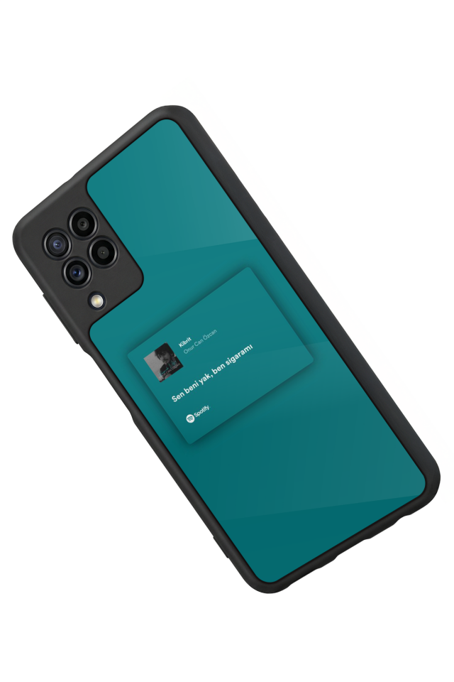 Samsung Galaxy M22 Uyumlu Sarki Sozleri Tasarımlı Glossy Premium Kılıf