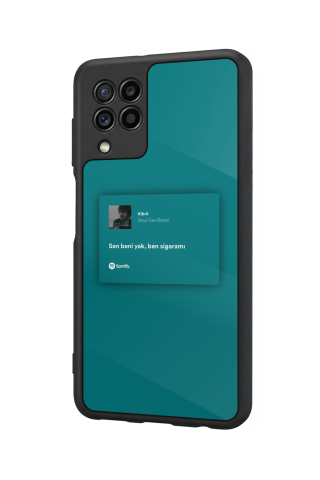Samsung Galaxy M22 Uyumlu Sarki Sozleri Tasarımlı Glossy Premium Kılıf