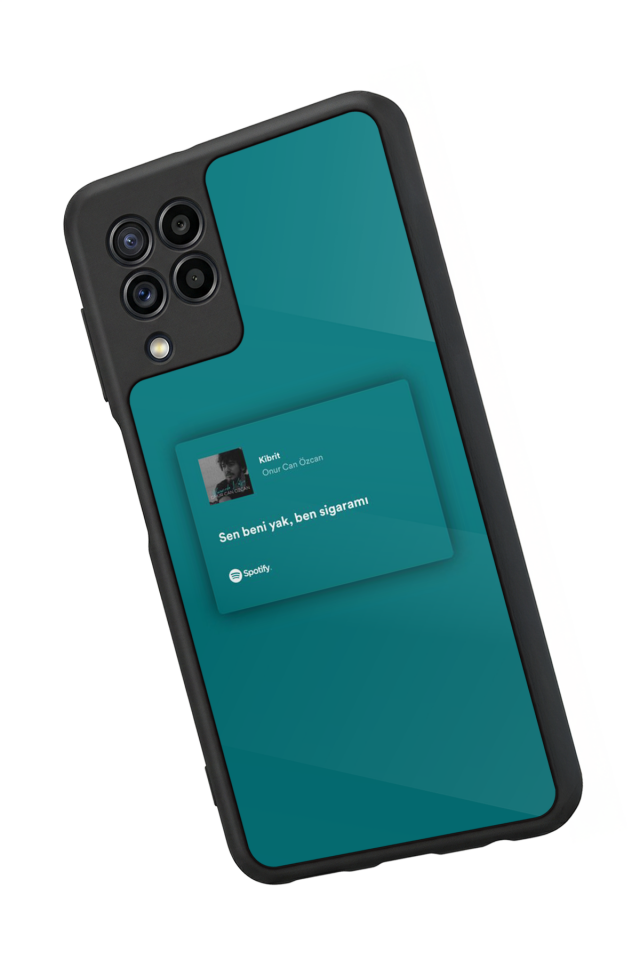 Samsung Galaxy M22 Uyumlu Sarki Sozleri Tasarımlı Glossy Premium Kılıf