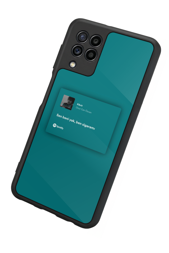 Samsung Galaxy M22 Uyumlu Sarki Sozleri Tasarımlı Glossy Premium Kılıf