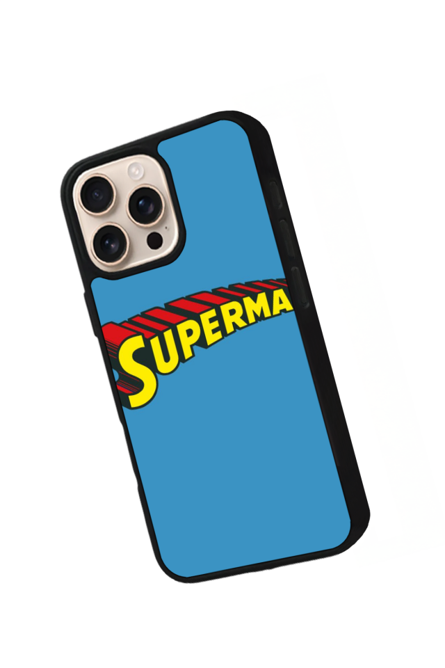 iPhone 15 Pro Max Uyumlu Superman Tasarımlı Glossy Premium Kılıf