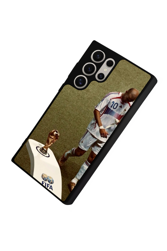 Samsung Galaxy S22 Ultra Uyumlu Zidane Tasarımlı Glossy Premium Kılıf