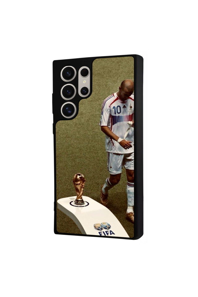 Samsung Galaxy S22 Ultra Uyumlu Zidane Tasarımlı Glossy Premium Kılıf