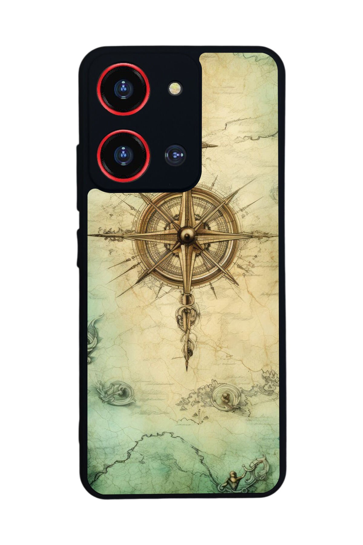 Reeder S19 Max Pro S 108MP Uyumlu Pusula Tasarımlı Glossy Premium Kılıf