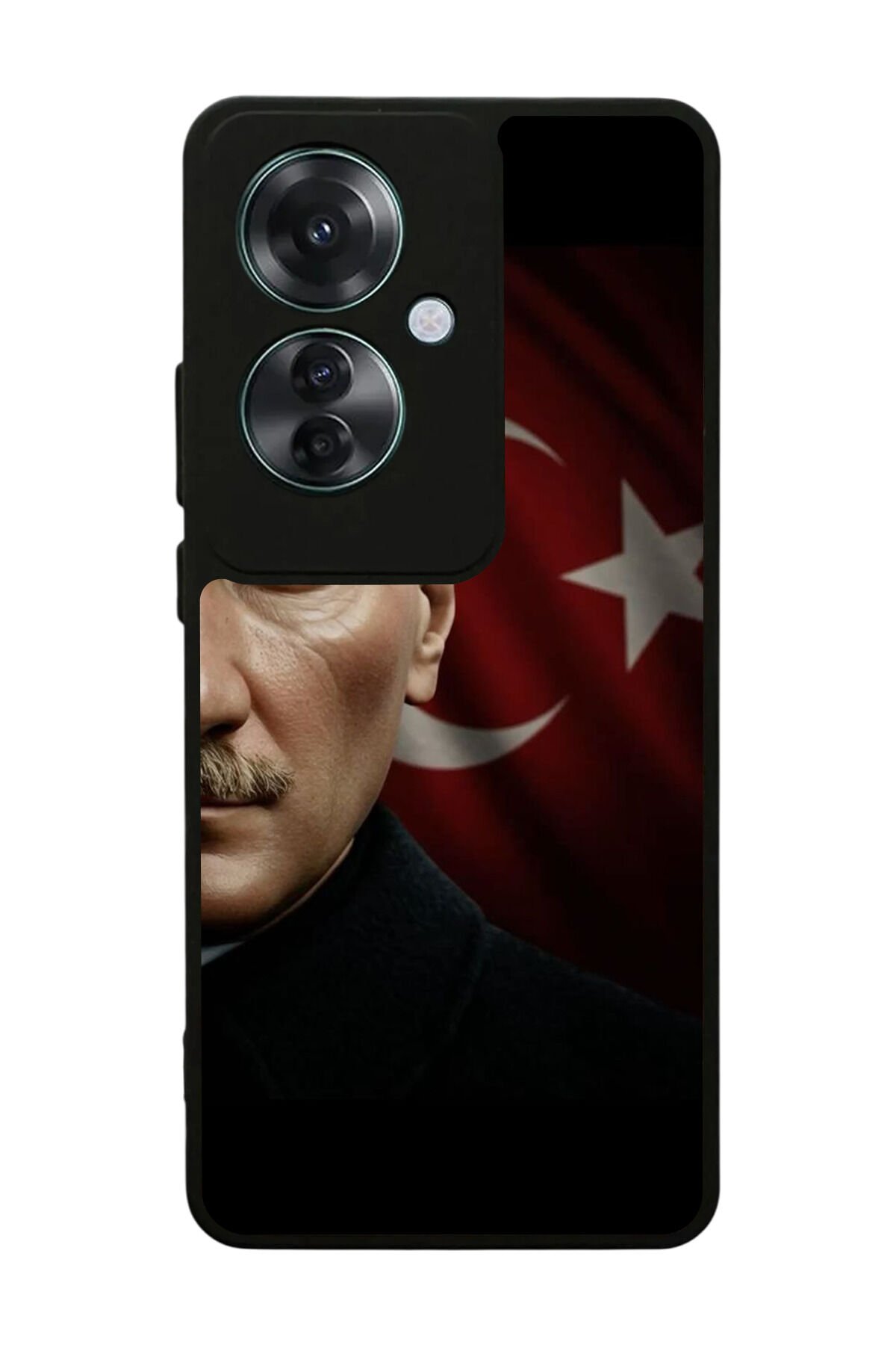 Oppo Reno 11F Uyumlu Mustafa Kemal Ataturk Tasarımlı Glossy Premium Kılıf