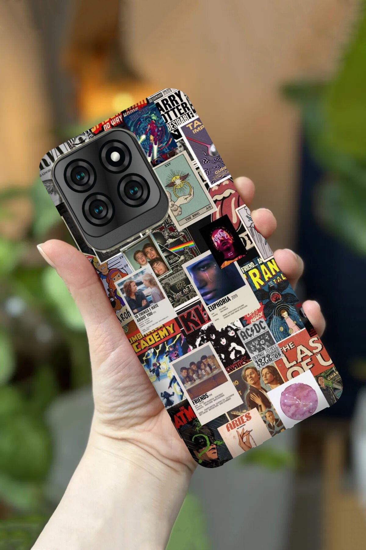 Reeder S71 Uyumlu Kamera Korumalı Poster Desenli HD Baskılı Silikon Kılıf