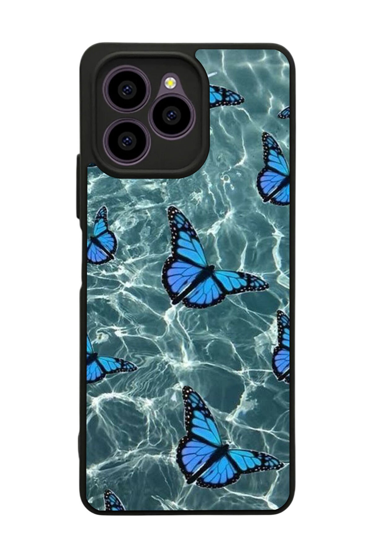 Omix X6 Uyumlu Kelebek Tasarımlı Glossy Premium Kılıf