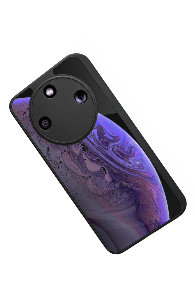 Honor Magic 8 Lite Uyumlu Ay Tasarımlı Glossy Premium Kılıf