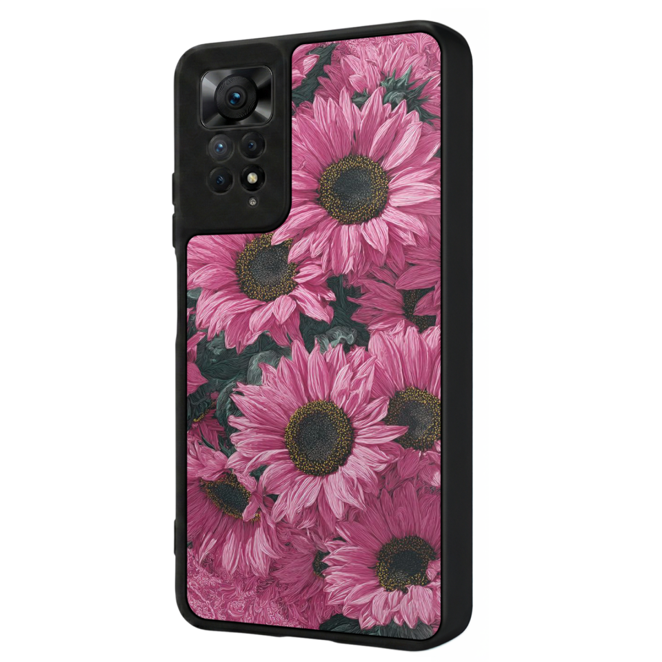 Xiaomi Redmi Note 11 Pro Uyumlu Cicek Tasarımlı Glossy Premium Kılıf