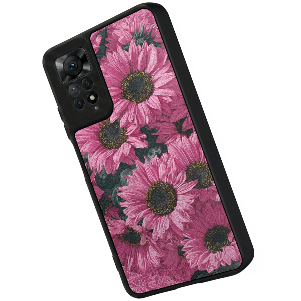 Xiaomi Redmi Note 11 Pro Uyumlu Cicek Tasarımlı Glossy Premium Kılıf