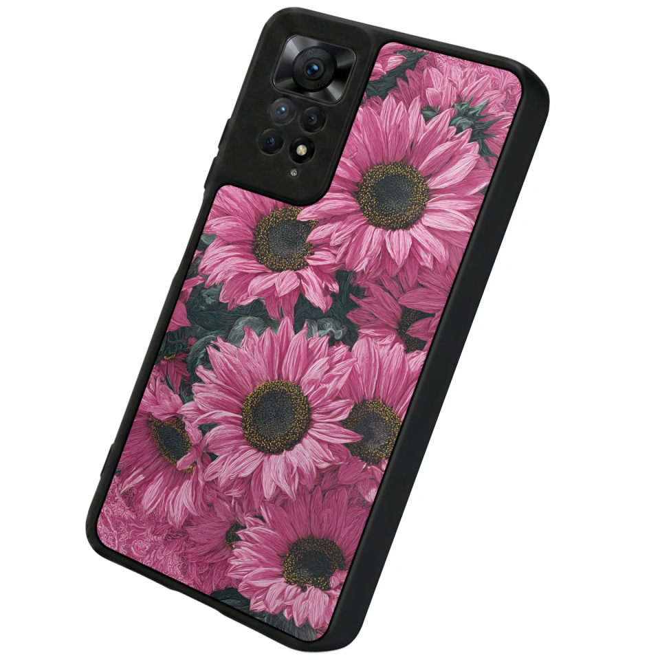 Xiaomi Redmi Note 11 Pro Uyumlu Cicek Tasarımlı Glossy Premium Kılıf