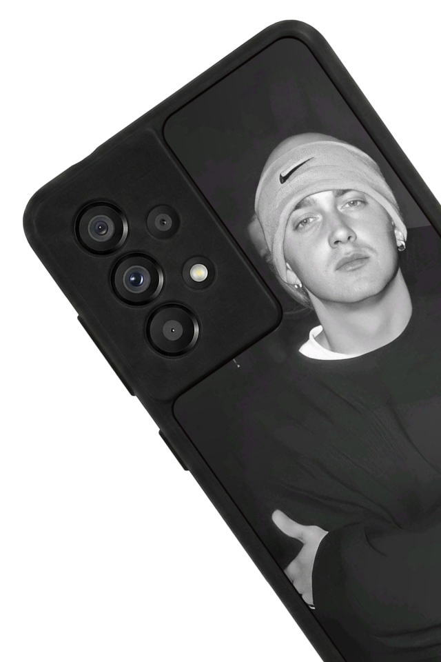 Samsung Galaxy A73 Uyumlu Eminem Tasarımlı Glossy Premium Kılıf
