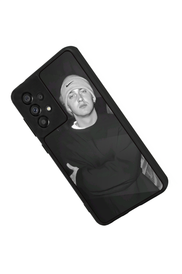 Samsung Galaxy A73 Uyumlu Eminem Tasarımlı Glossy Premium Kılıf