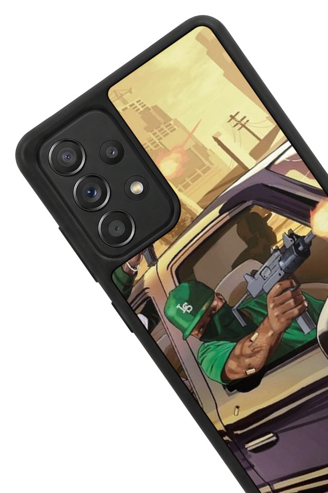 Samsung Galaxy A72 Uyumlu GTA Tasarımlı Glossy Premium Kılıf