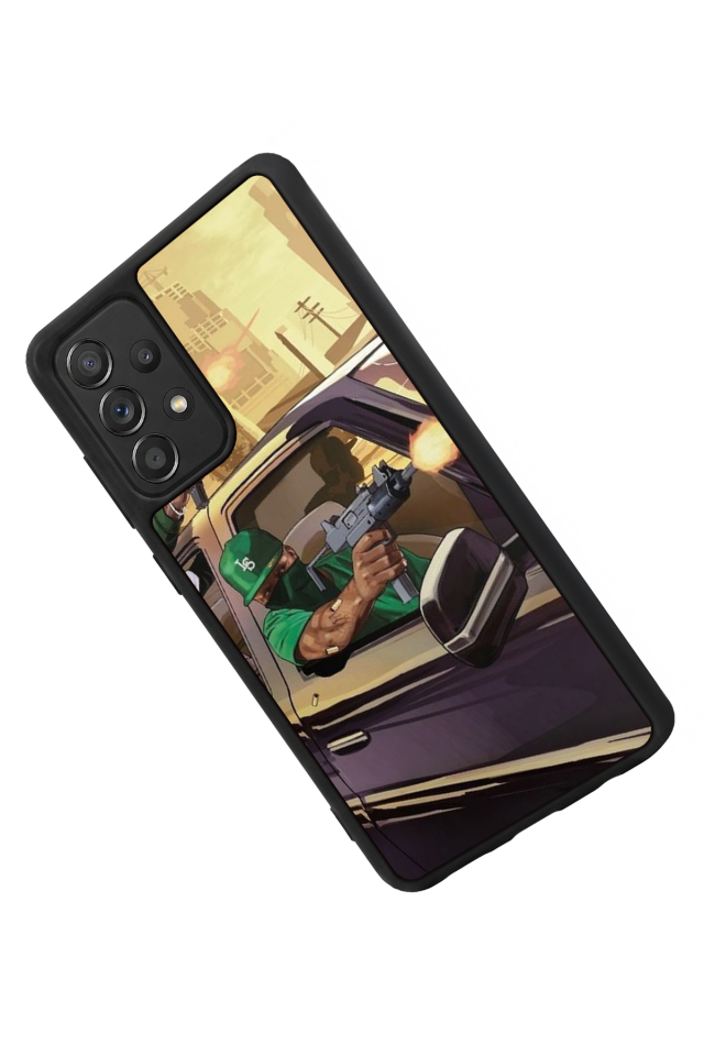 Samsung Galaxy A72 Uyumlu GTA Tasarımlı Glossy Premium Kılıf