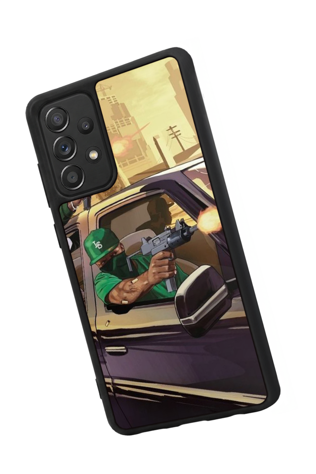 Samsung Galaxy A72 Uyumlu GTA Tasarımlı Glossy Premium Kılıf