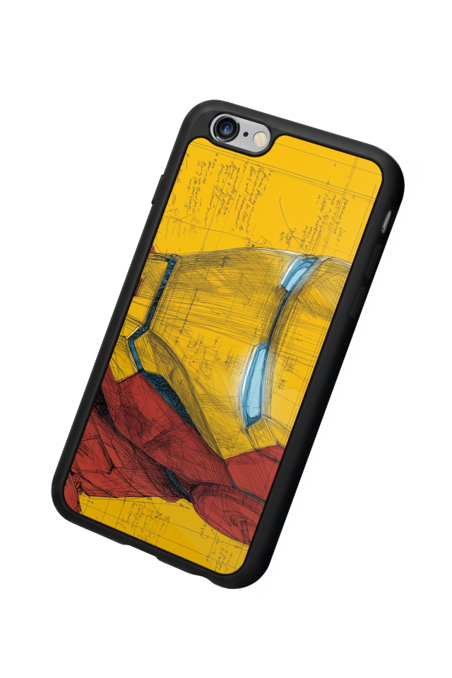 iPhone 6s Plus Uyumlu  Iron Man ( Demir Adam ) Tasarımlı Glossy Premium Kılıf