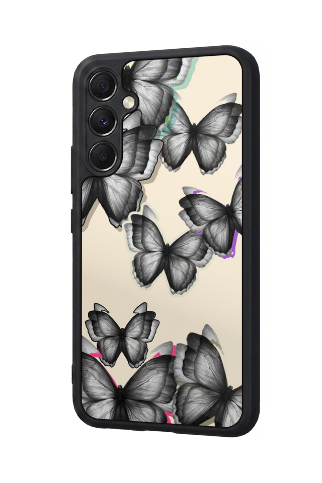 Samsung Galaxy M34 Uyumlu Kelebek Tasarımlı Glossy Premium Kılıf