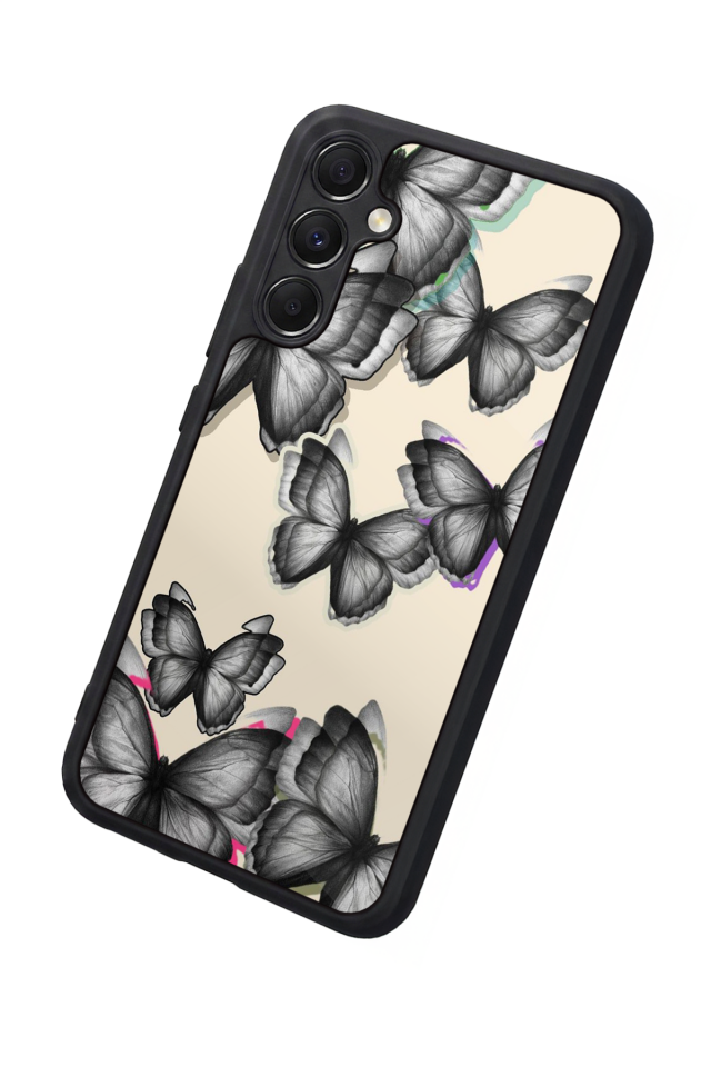 Samsung Galaxy M34 Uyumlu Kelebek Tasarımlı Glossy Premium Kılıf