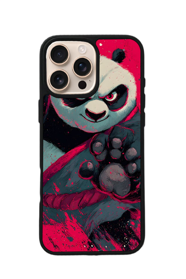 iPhone 15 Pro Uyumlu Kung Fu Panda Tasarımlı Glossy Premium Kılıf