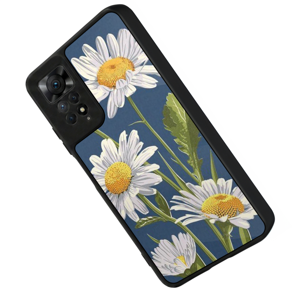 Xiaomi Redmi Note 12 Pro Uyumlu Papatya Tasarımlı Glossy Premium Kılıf