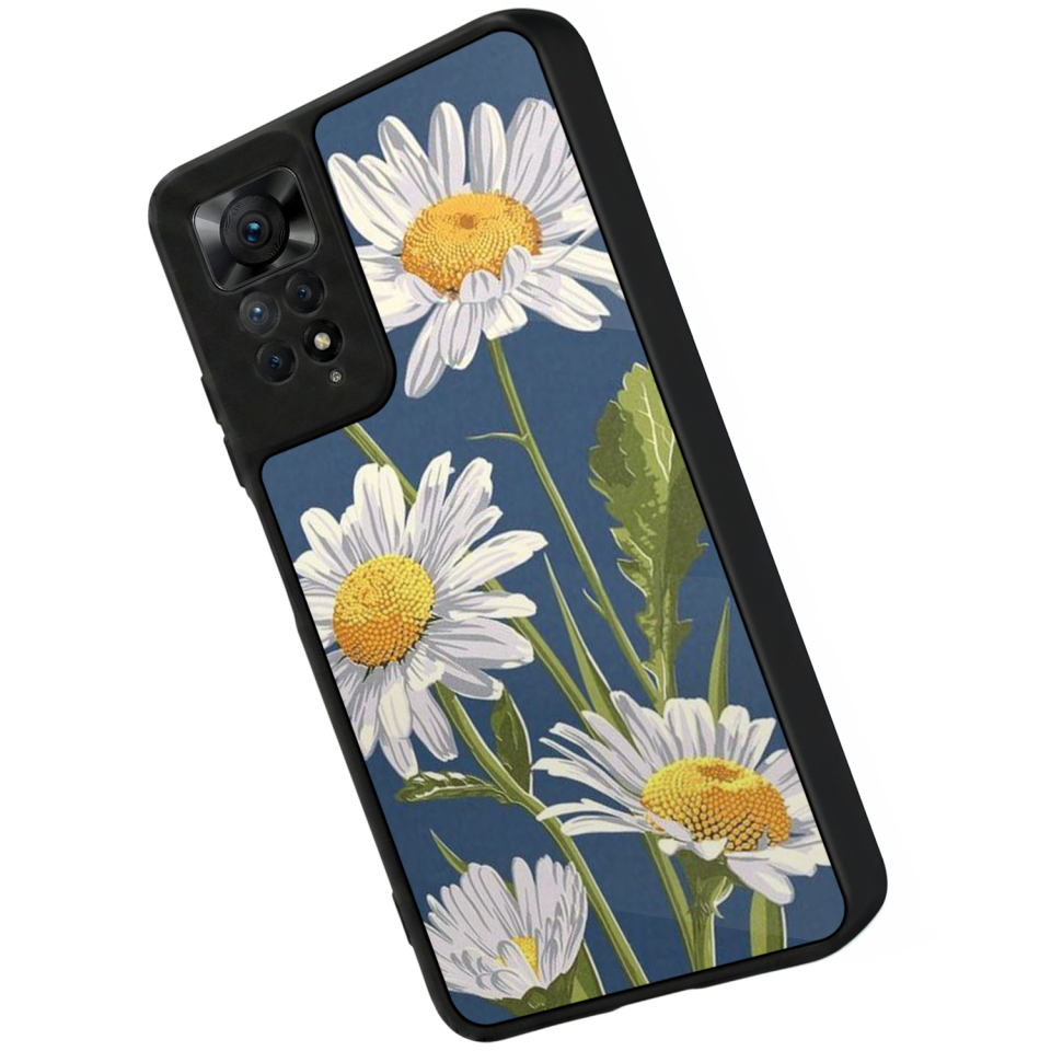 Xiaomi Redmi Note 12 Pro Uyumlu Papatya Tasarımlı Glossy Premium Kılıf