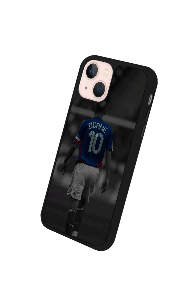 iPhone 14 Plus Uyumlu Zidane Tasarımlı Glossy Premium Kılıf