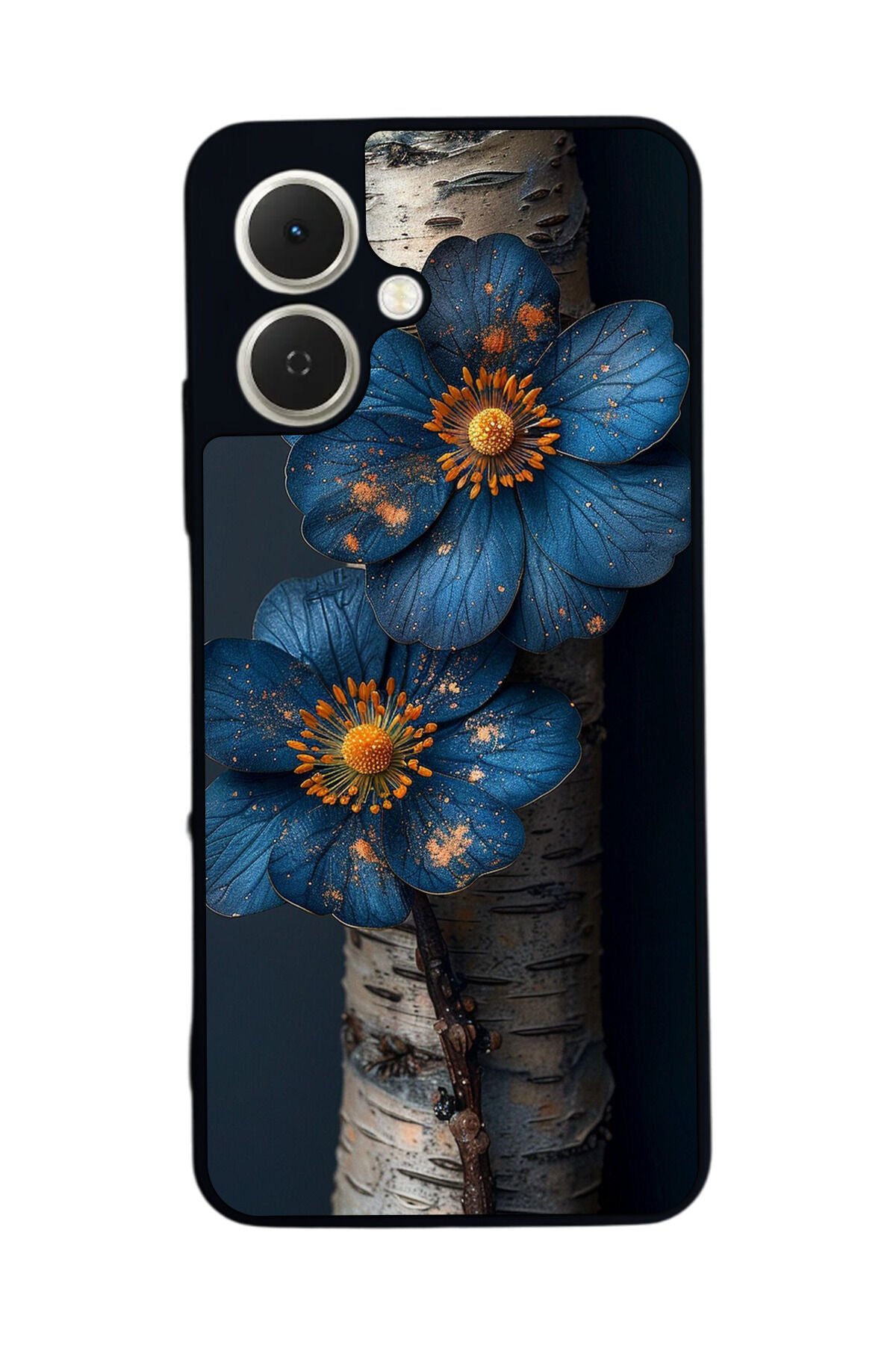 Tecno Spark GO 2 Uyumlu Cicek Tasarımlı Glossy Premium Kılıf