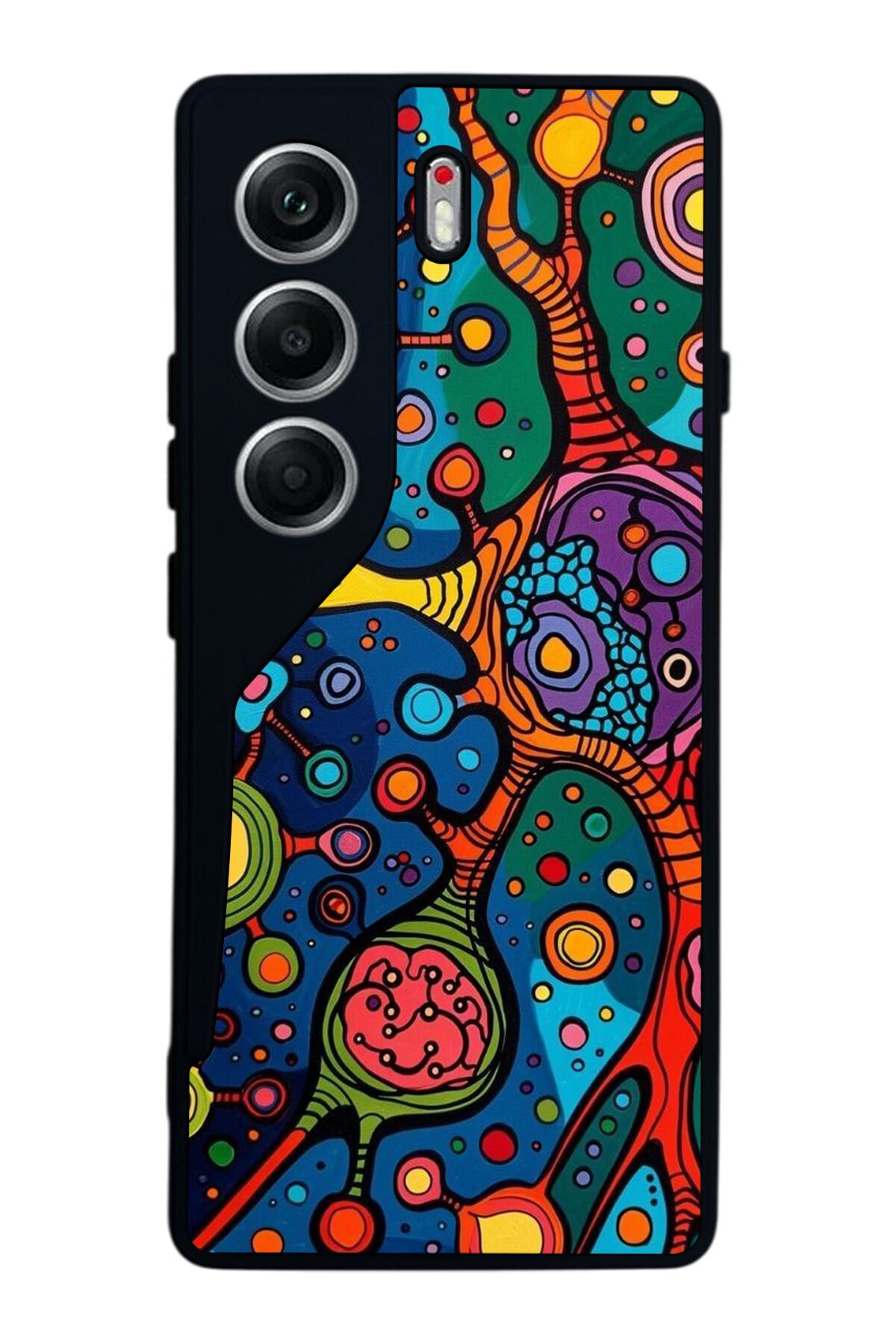 Tecno Camon 40 Uyumlu Abstract Tasarımlı Glossy Premium Kılıf