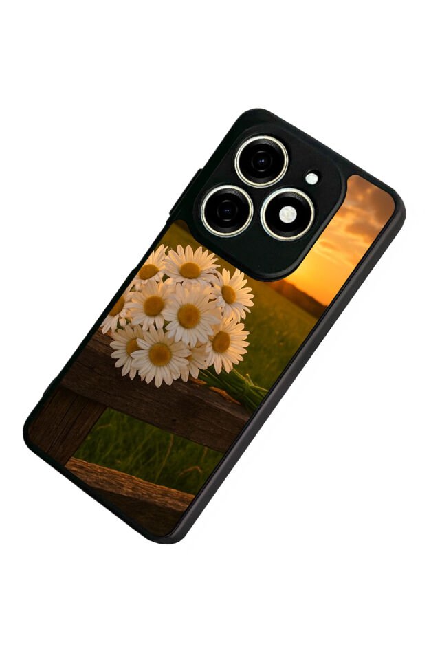 Tecno Spark 20/20C Uyumlu Cicek Tasarımlı Glossy Premium Kılıf