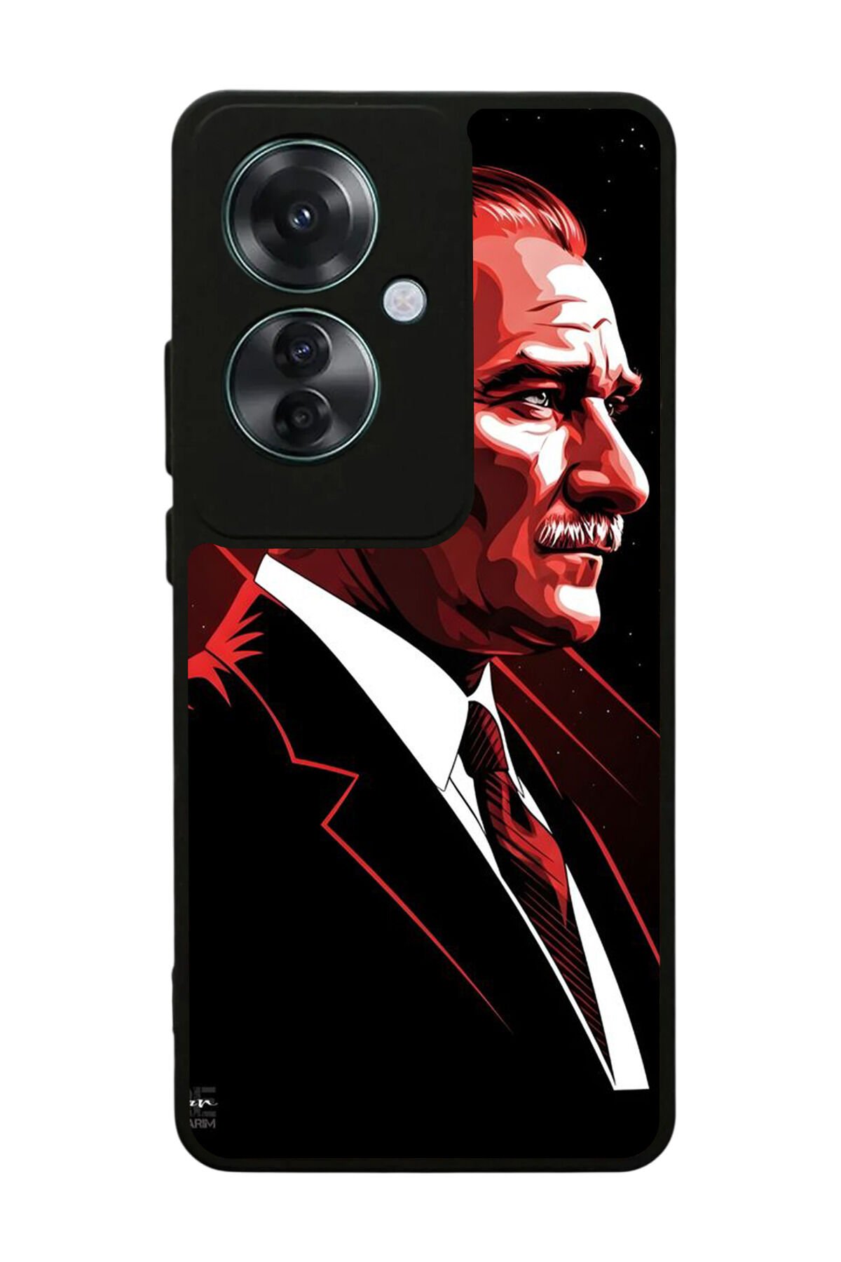 Oppo Reno 11F Uyumlu Mustafa Kemal Ataturk Tasarımlı Glossy Premium Kılıf
