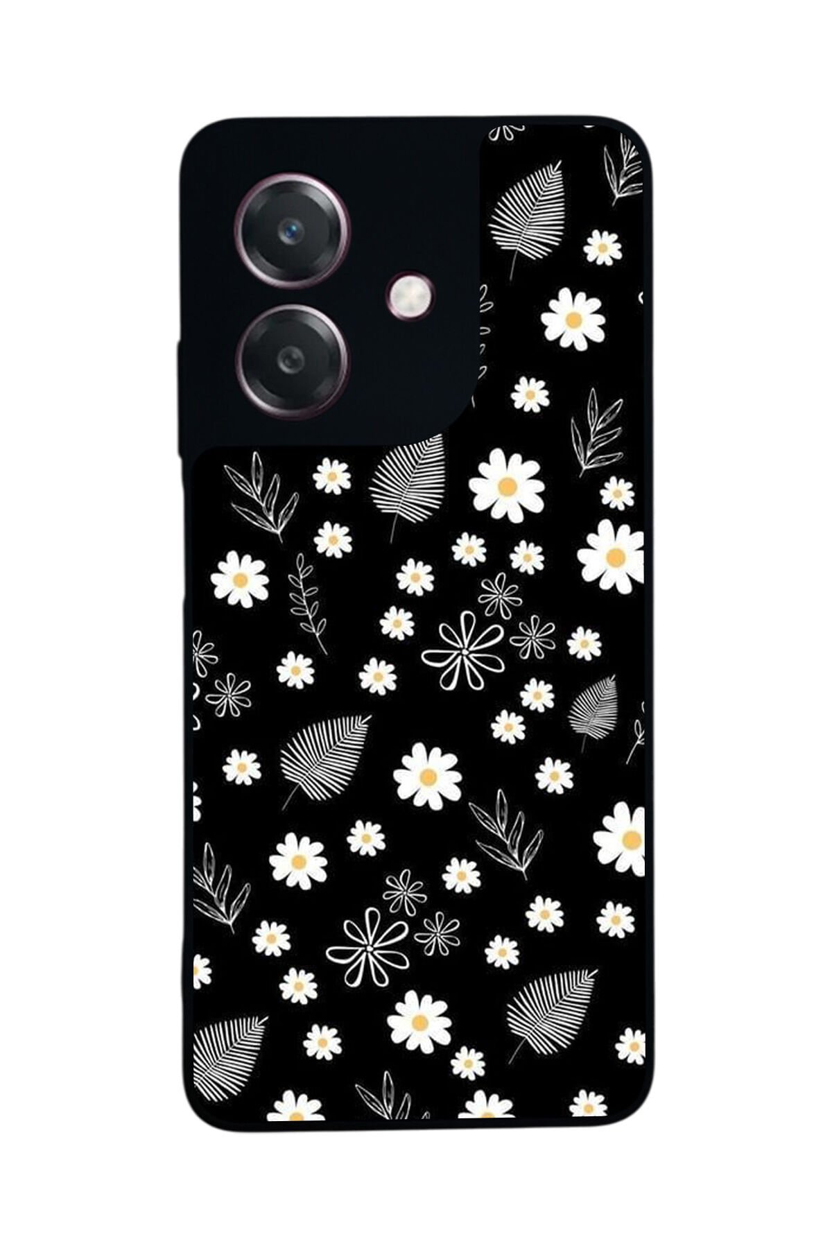 Oppo A3 5G Uyumlu Floral Tasarımlı Glossy Premium Kılıf