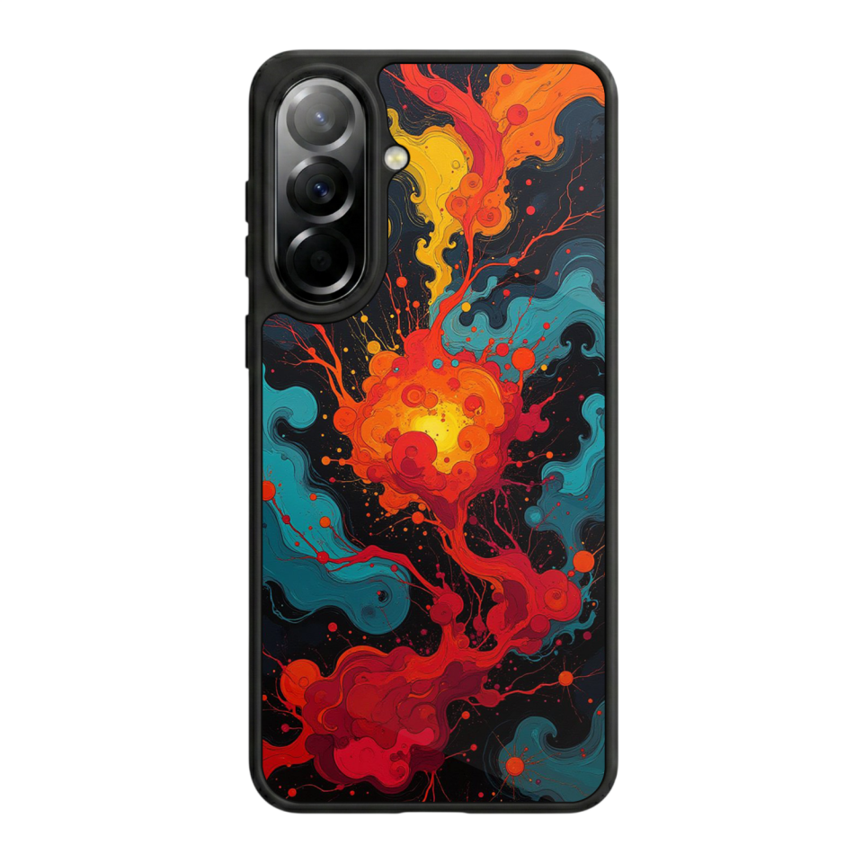 Samsung Galaxy A37 Uyumlu Abstract Tasarımlı Glossy Premium Kılıf