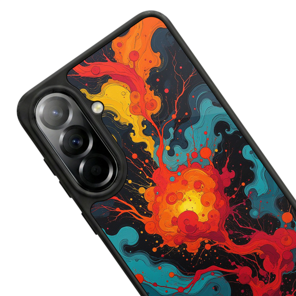 Samsung Galaxy A37 Uyumlu Abstract Tasarımlı Glossy Premium Kılıf