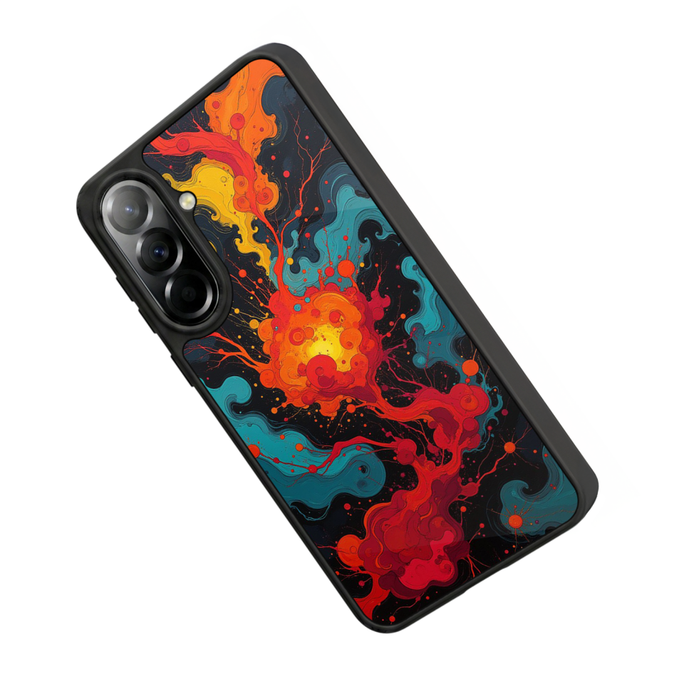 Samsung Galaxy A37 Uyumlu Abstract Tasarımlı Glossy Premium Kılıf