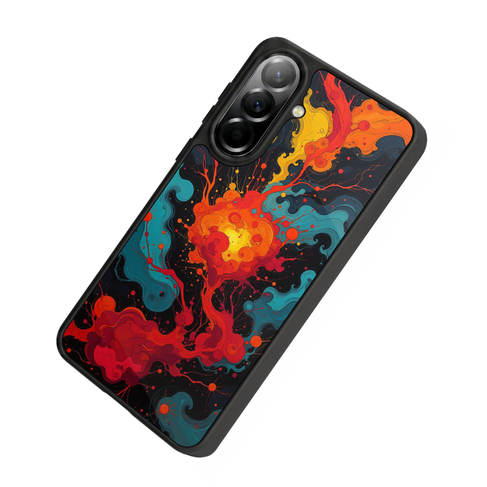 Samsung Galaxy A37 Uyumlu Abstract Tasarımlı Glossy Premium Kılıf