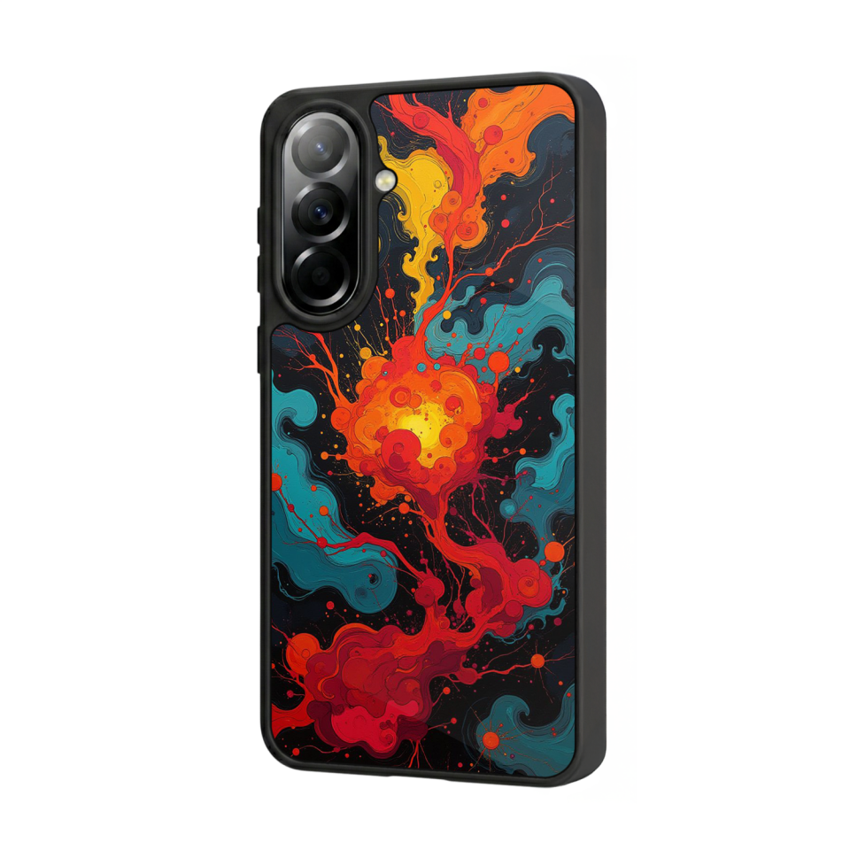 Samsung Galaxy A37 Uyumlu Abstract Tasarımlı Glossy Premium Kılıf