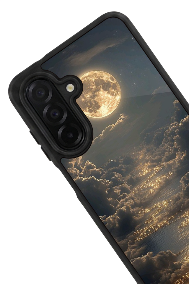 Samsung Galaxy A36 Uyumlu Ay Tasarımlı Glossy Premium Kılıf