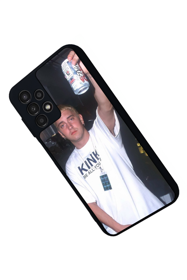 Samsung Galaxy A23 Uyumlu Eminem Tasarımlı Glossy Premium Kılıf