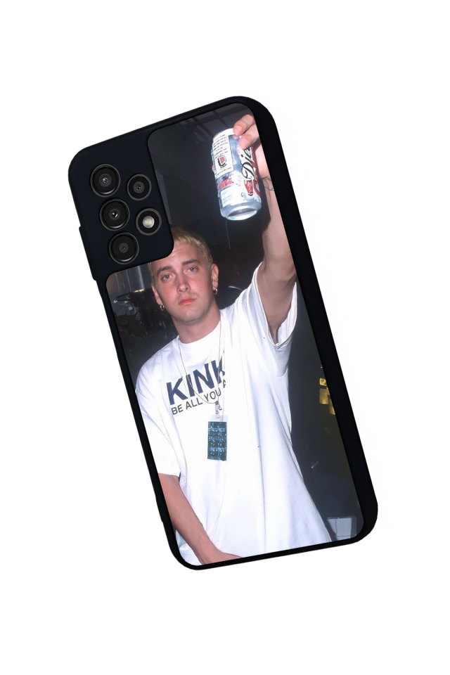 Samsung Galaxy A23 Uyumlu Eminem Tasarımlı Glossy Premium Kılıf