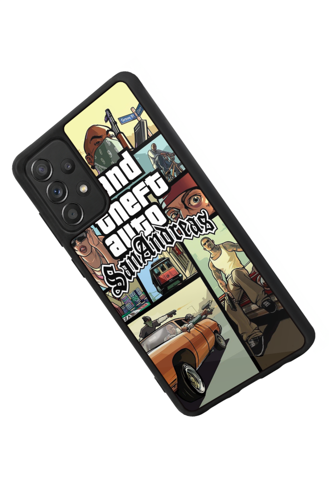 Samsung Galaxy A72 Uyumlu GTA Tasarımlı Glossy Premium Kılıf