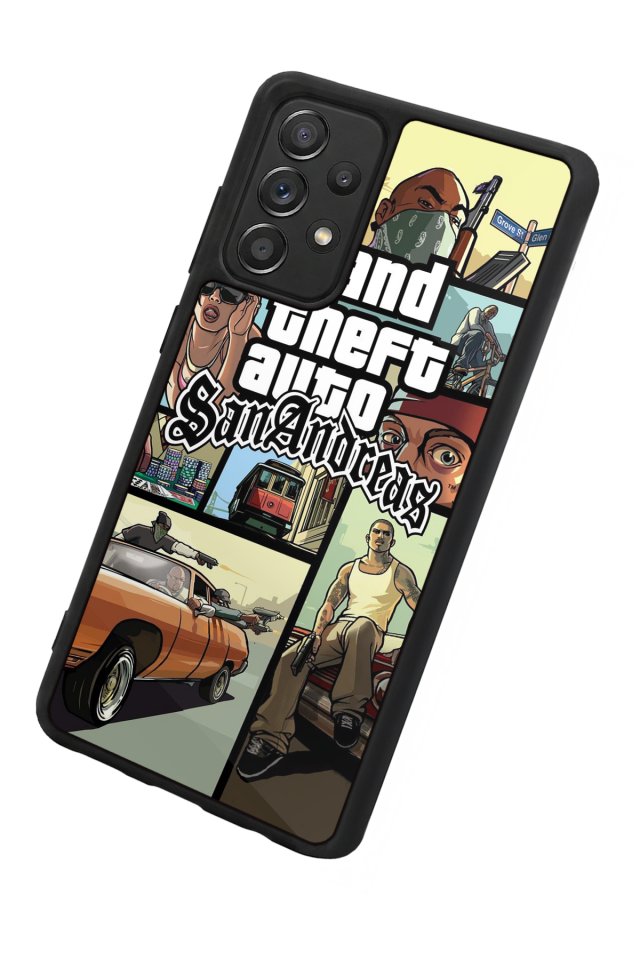 Samsung Galaxy A72 Uyumlu GTA Tasarımlı Glossy Premium Kılıf