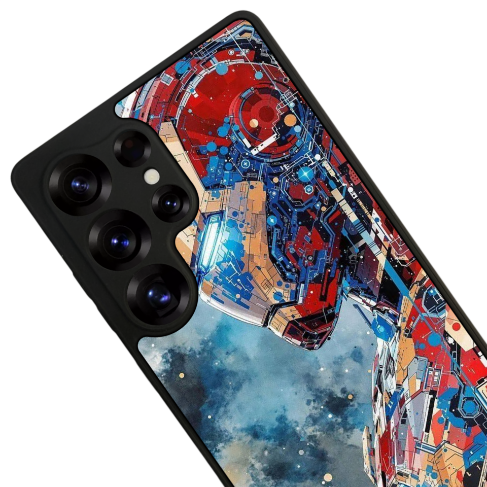 Samsung Galaxy S25 Ultra Uyumlu Iron Man ( Demir Adam ) Tasarımlı Glossy Premium Kılıf