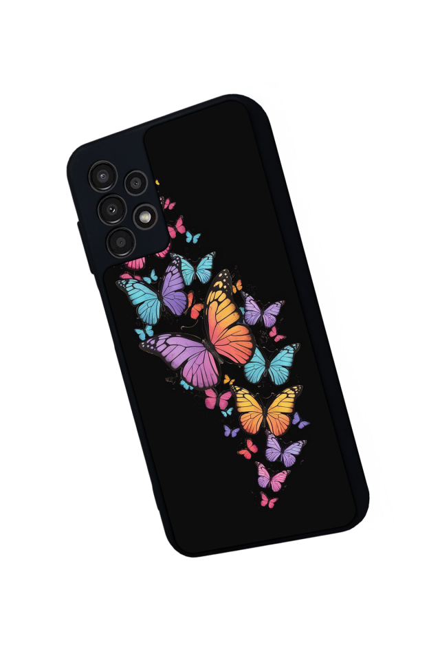 Samsung Galaxy A13 Uyumlu Kelebek Tasarımlı Glossy Premium Kılıf