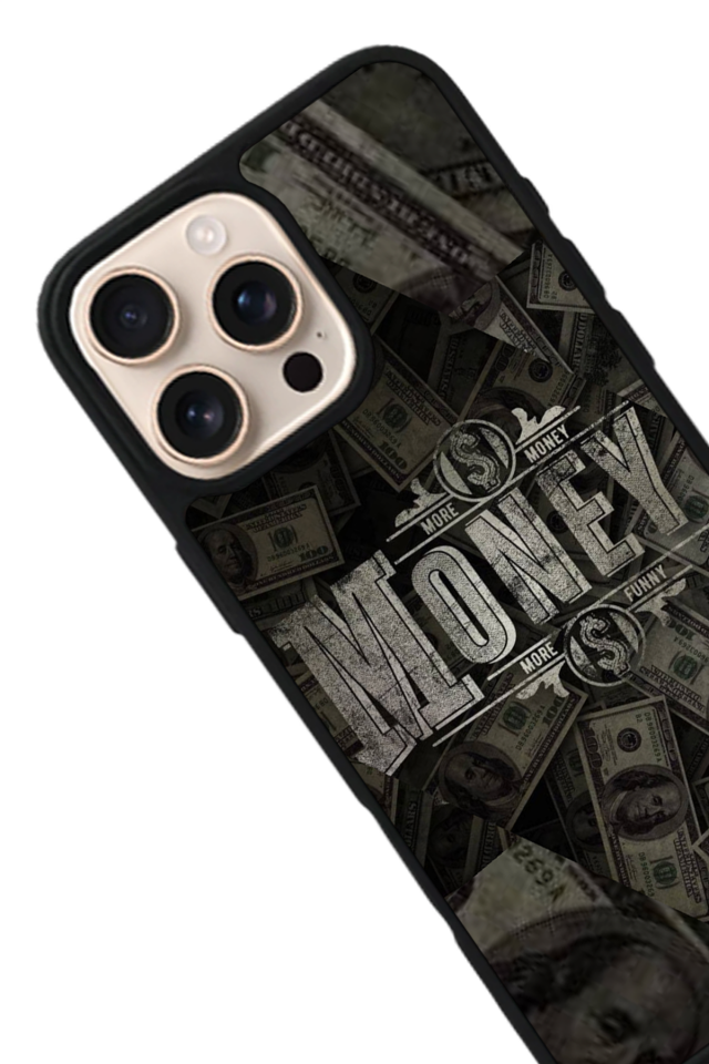 iPhone 16 Pro Max Uyumlu Money Para Tasarımlı Glossy Premium Kılıf