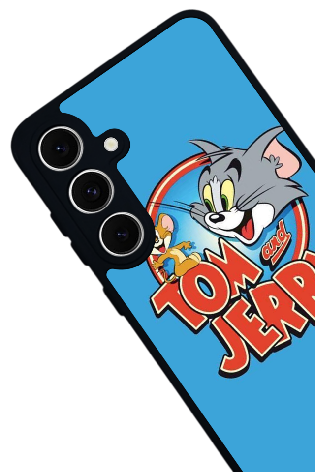 Samsung Galaxy S24 FE Uyumlu Tom And Jerry Tasarımlı Glossy Premium Kılıf